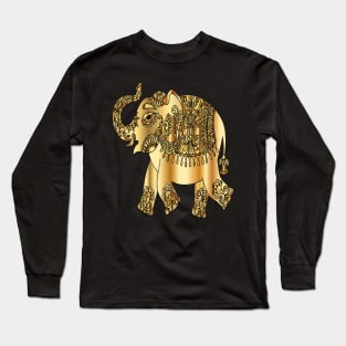 golden elephant art Long Sleeve T-Shirt